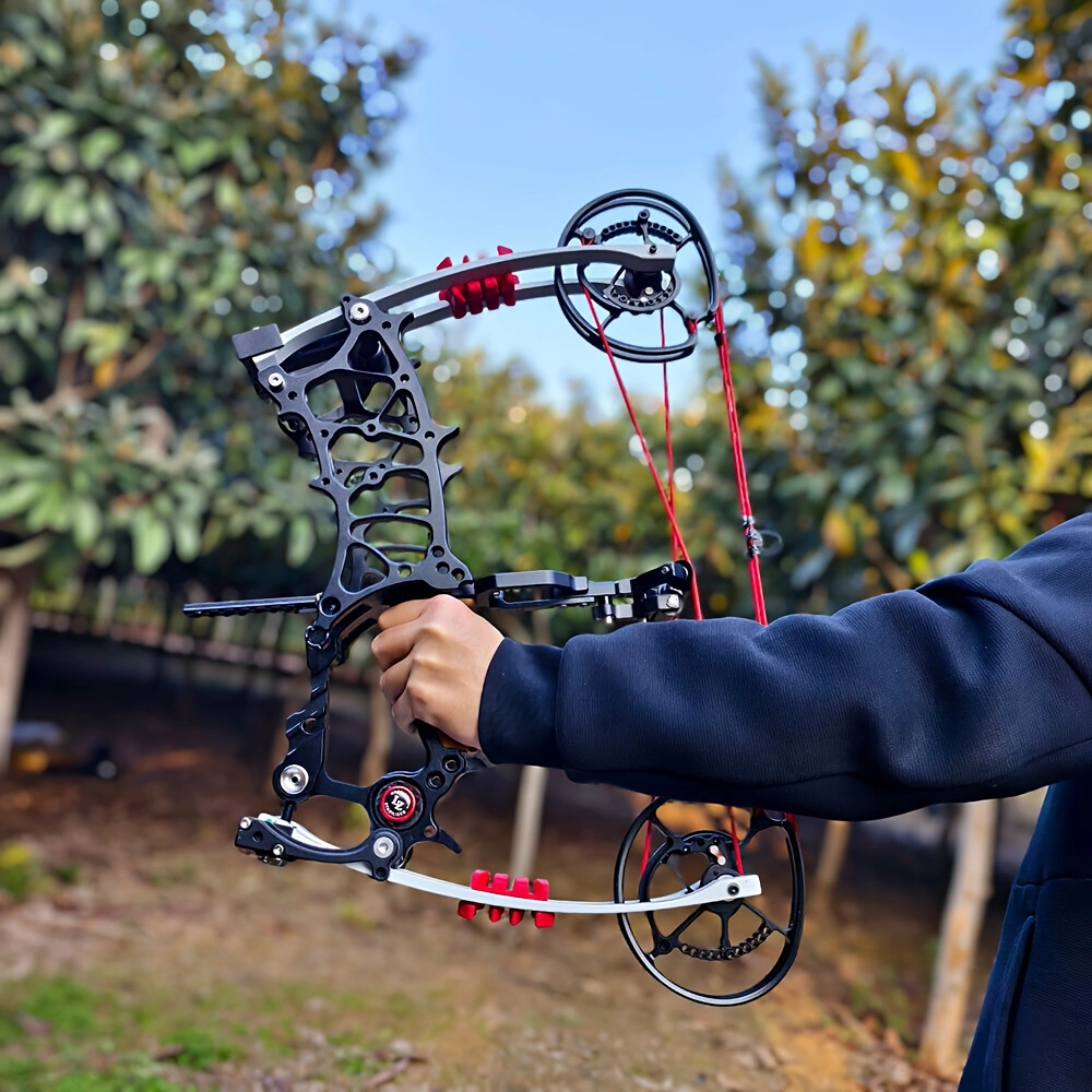 30-75lbs Compound Bow Steel Ball Arrows Dual-use CNC Archery Bow Hunting RH LH